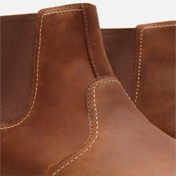 Timberland Men's Larchmont Brown Chelsea waterproof leather Boots A13HZ ALL SIZE - Picture 6 of 9